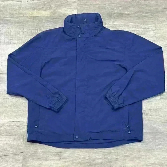 LL Bean Men’s Rain Jacket/ Windbreaker Style# 0BCY9 Sz Large Reg - EUC - Picture 1 of 15